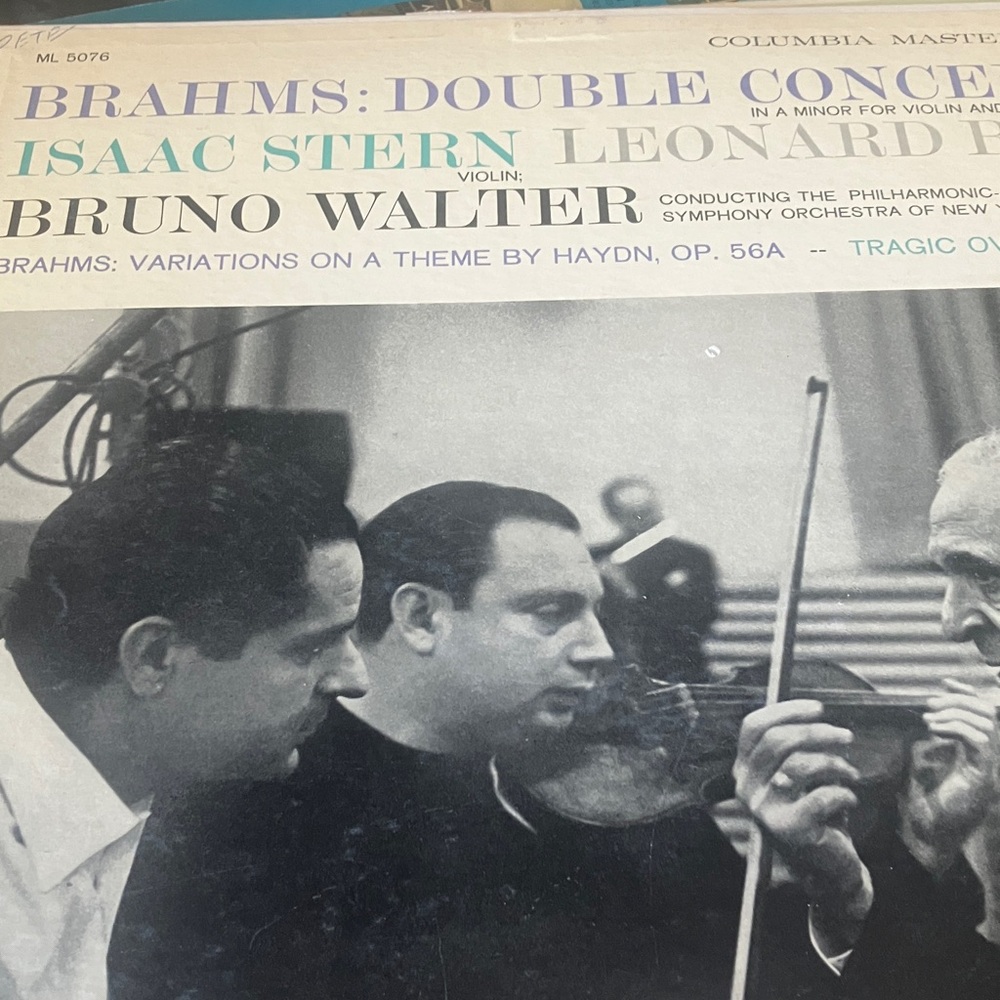 Brahms Double Concerto Vinyl Record